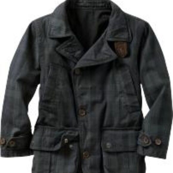 Gap Highland Plaid Oversized Trench Jacket - Picture 7 of 7